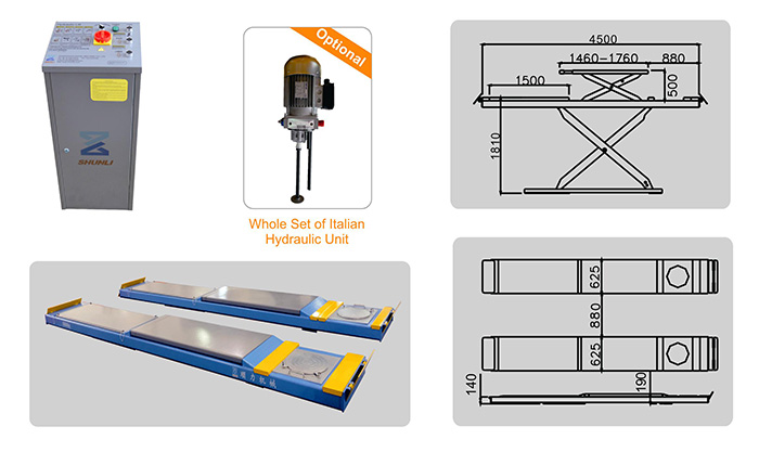 CD5040TCC Ultrathin Double Level Scissor Lif for Four Wheel Alignment